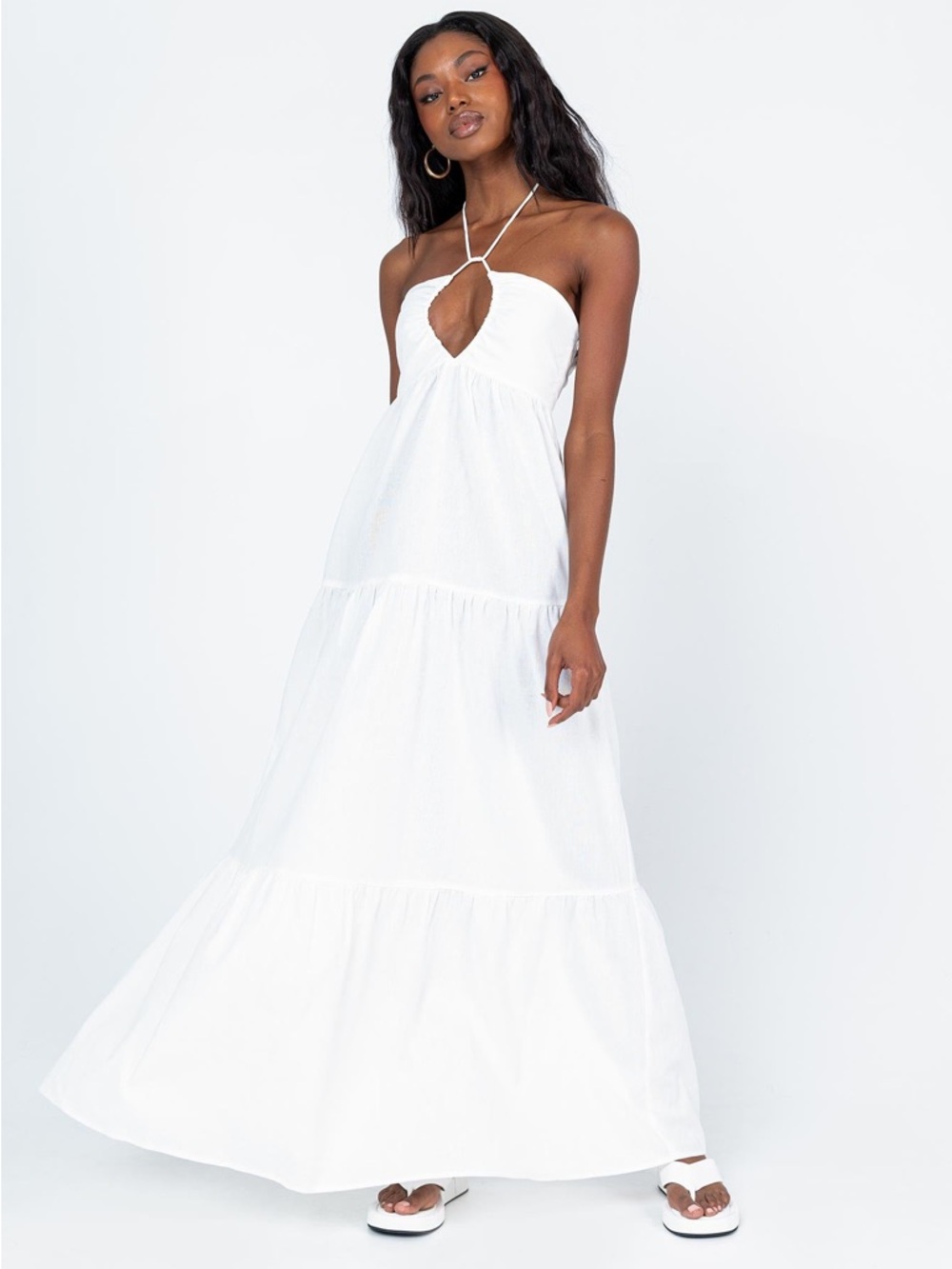 Princess Polly Lincoln Maxi Dress White - Picture 2 of 9